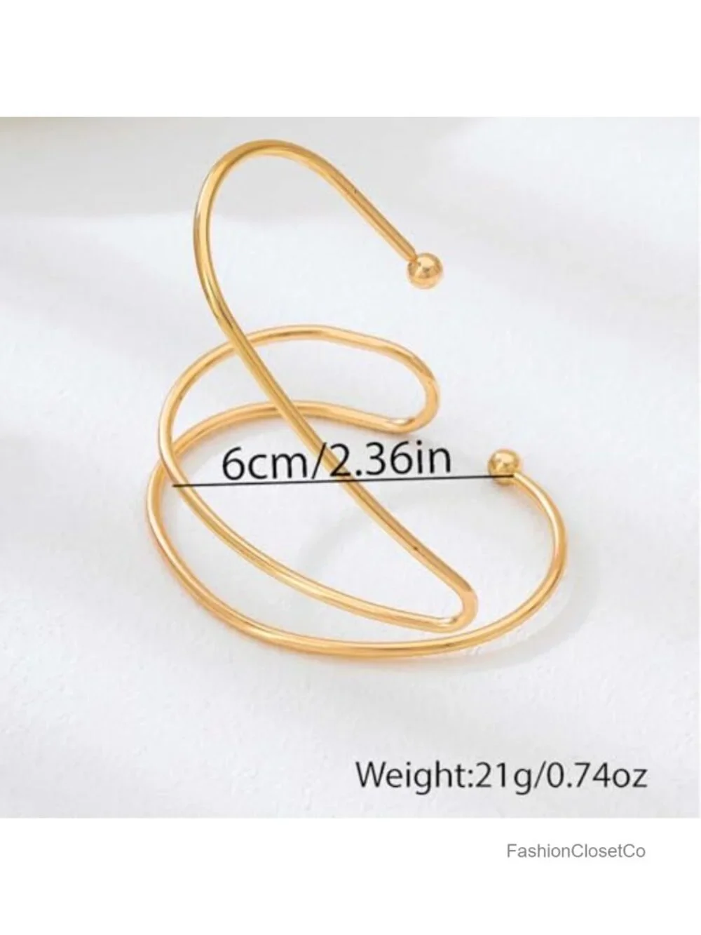 Modern Wave Open Adjustable Cuff Bracelet – Sculptural Wrap Jewelry